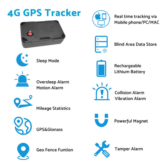 4G Real Time GPS Tracker With Magnetic Alarm Suitable For Vehicle Car Live Tracking Mini Tracker