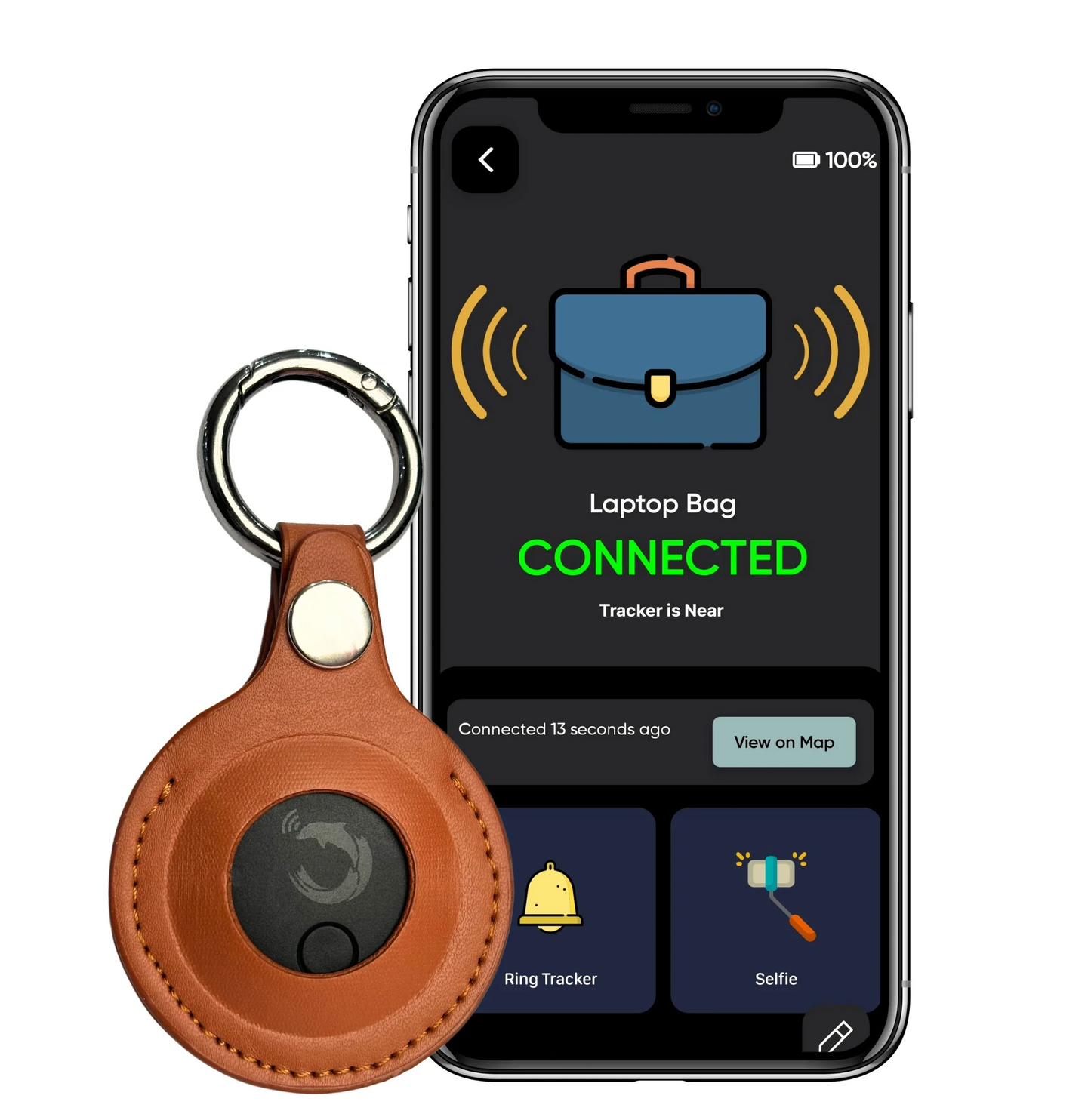 Dolphin Smart Bluetooth Tracker Pro with Leather Case