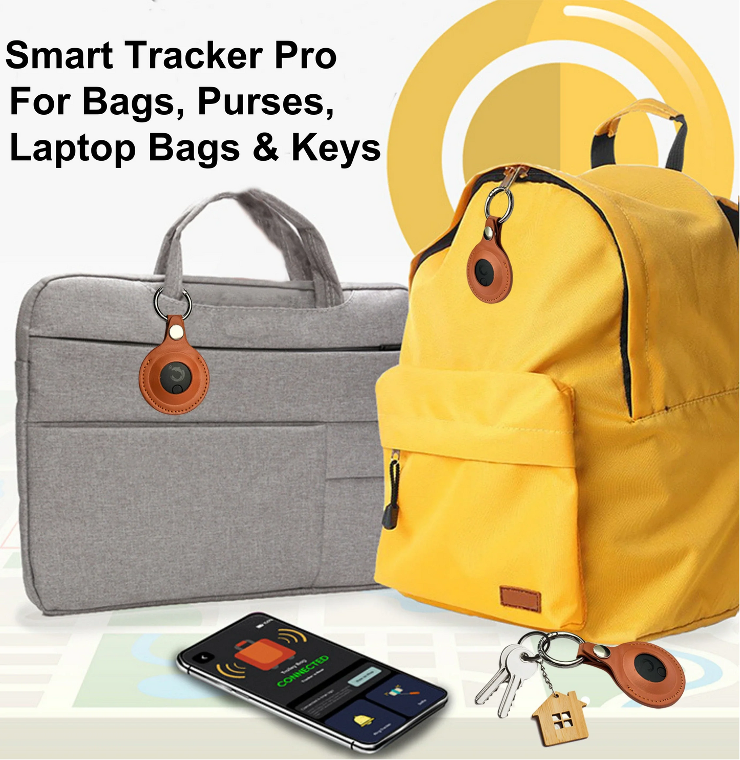 Dolphin Smart Bluetooth Tracker Pro with Leather Case