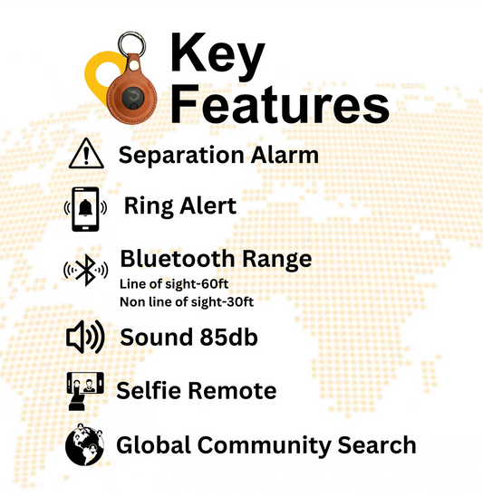 Dolphin Smart Bluetooth Tracker Pro with Leather Case